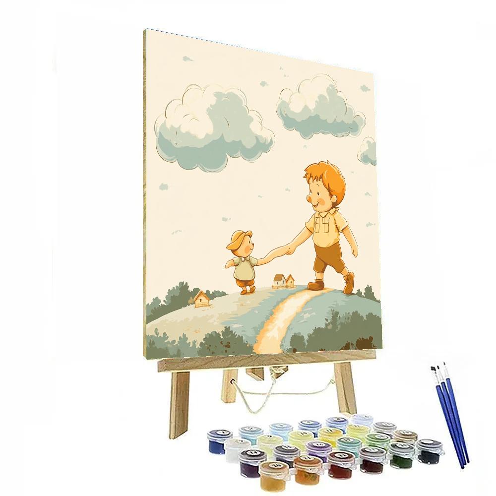 Christopher Robin Cloud Walk Disney DIY paint by numbers