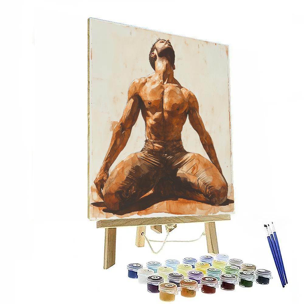 Egon Schiele Inspired Tense Dancer Pose painting number kit