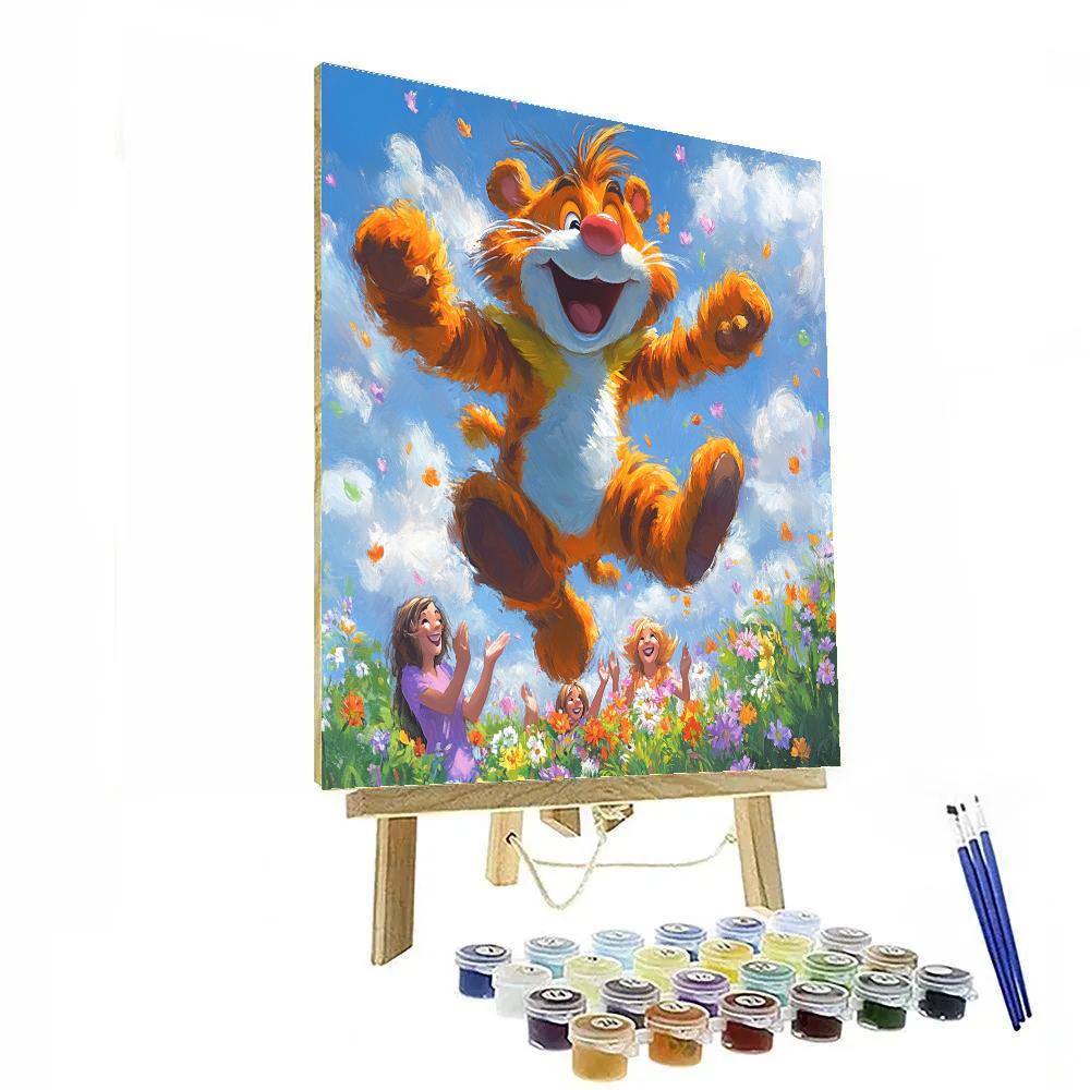Tigger Bounce Spring Meadow Disney paint by color