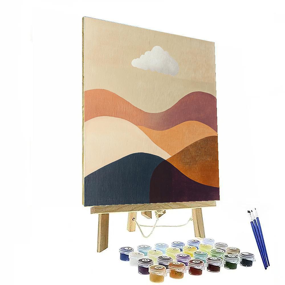 Georgia O Keeffe Inspired Desert Canyon Cloud Numbered painting kits