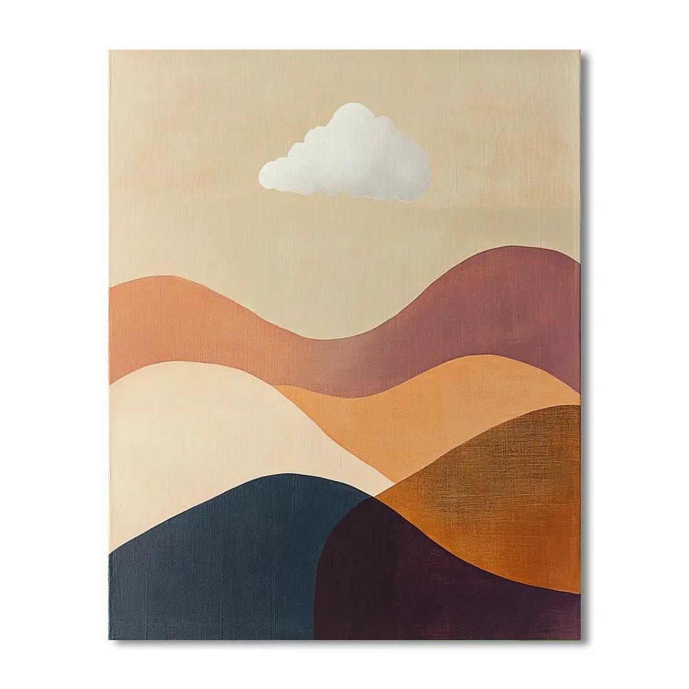 Georgia O Keeffe Inspired Desert Canyon Cloud Numbered painting kits
