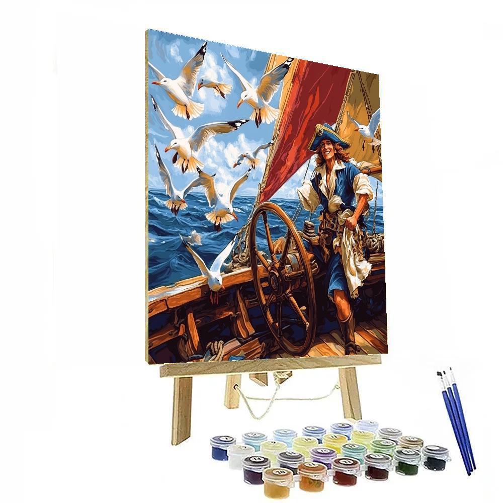 Captain Hook Ship Surprise Disney Painting by numbers kit