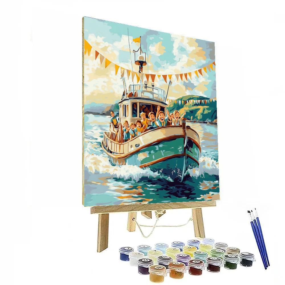 Mr Smee Friendly Ferry Disney DIY paint by numbers