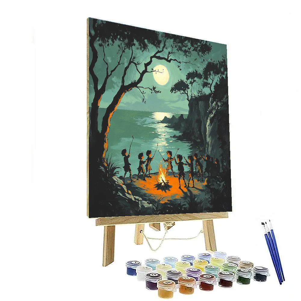 Lost Boys Campfire Song Disney paint by color