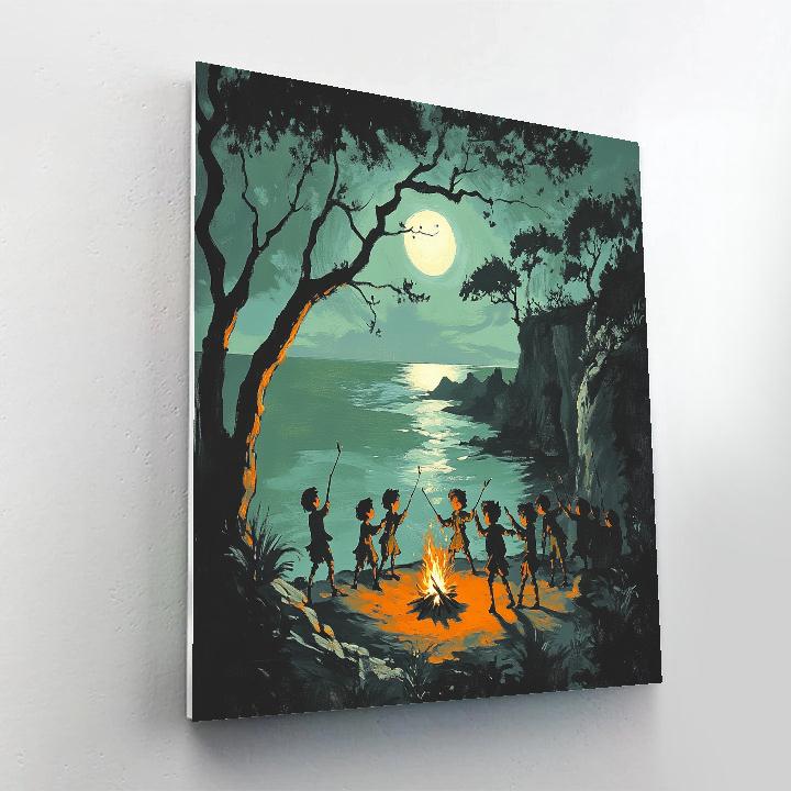 Lost Boys Campfire Song Disney paint by color
