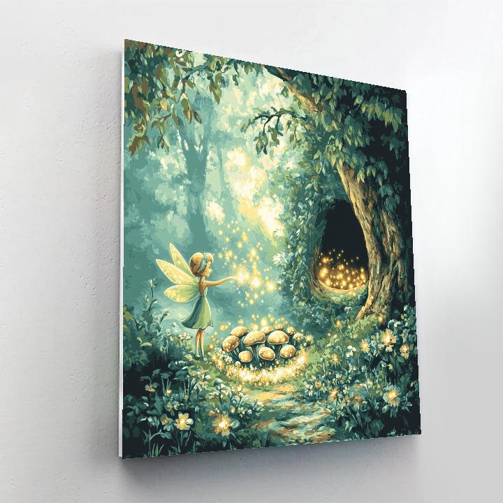 Tinker Bell Pixie Garden Disney DIY paint by numbers