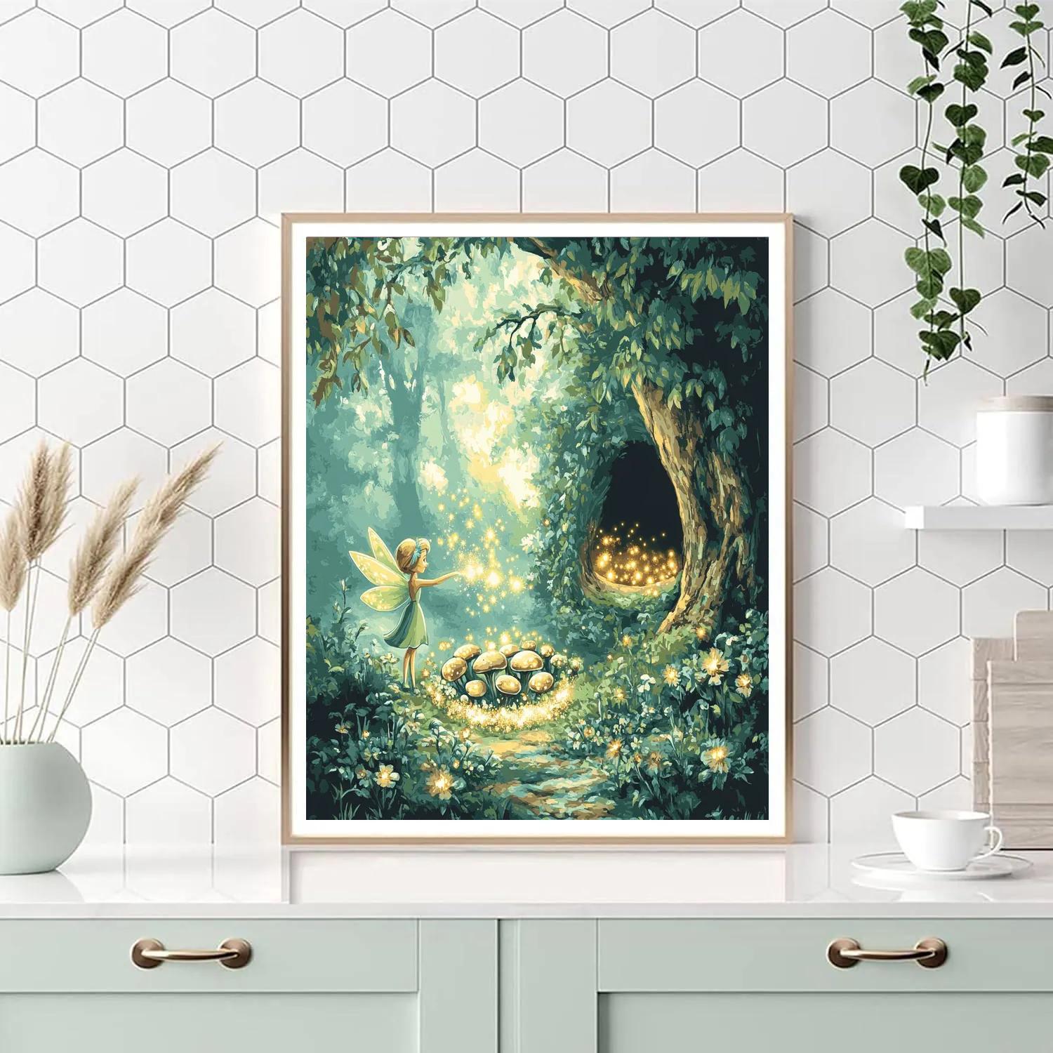 Tinker Bell Pixie Garden Disney DIY paint by numbers