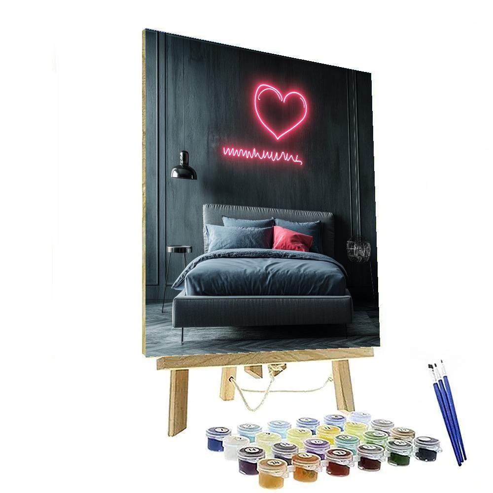 Tracey Emin Inspired Neon Love Drawing Paint by numbers kits
