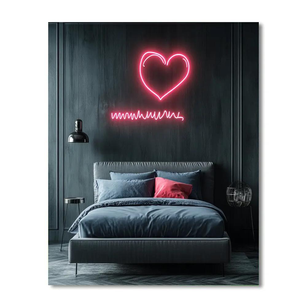 Tracey Emin Inspired Neon Love Drawing Paint by numbers kits