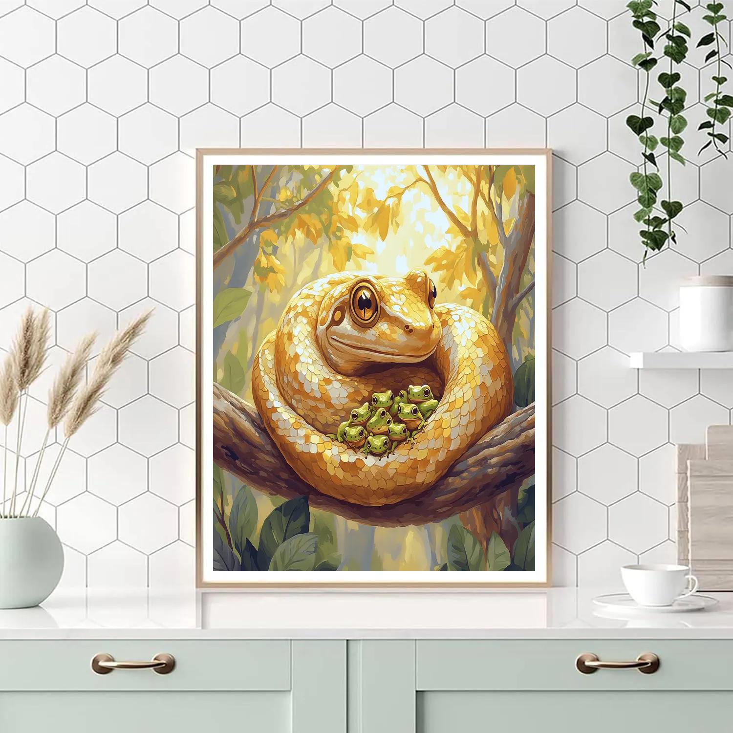 Kaa Gentle Gaze Jungle Disney Paint by numbers kits