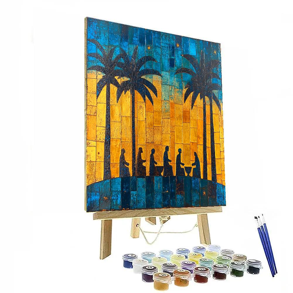 Paul Gauguin Inspired Island Sunset Market DIY paint by numbers