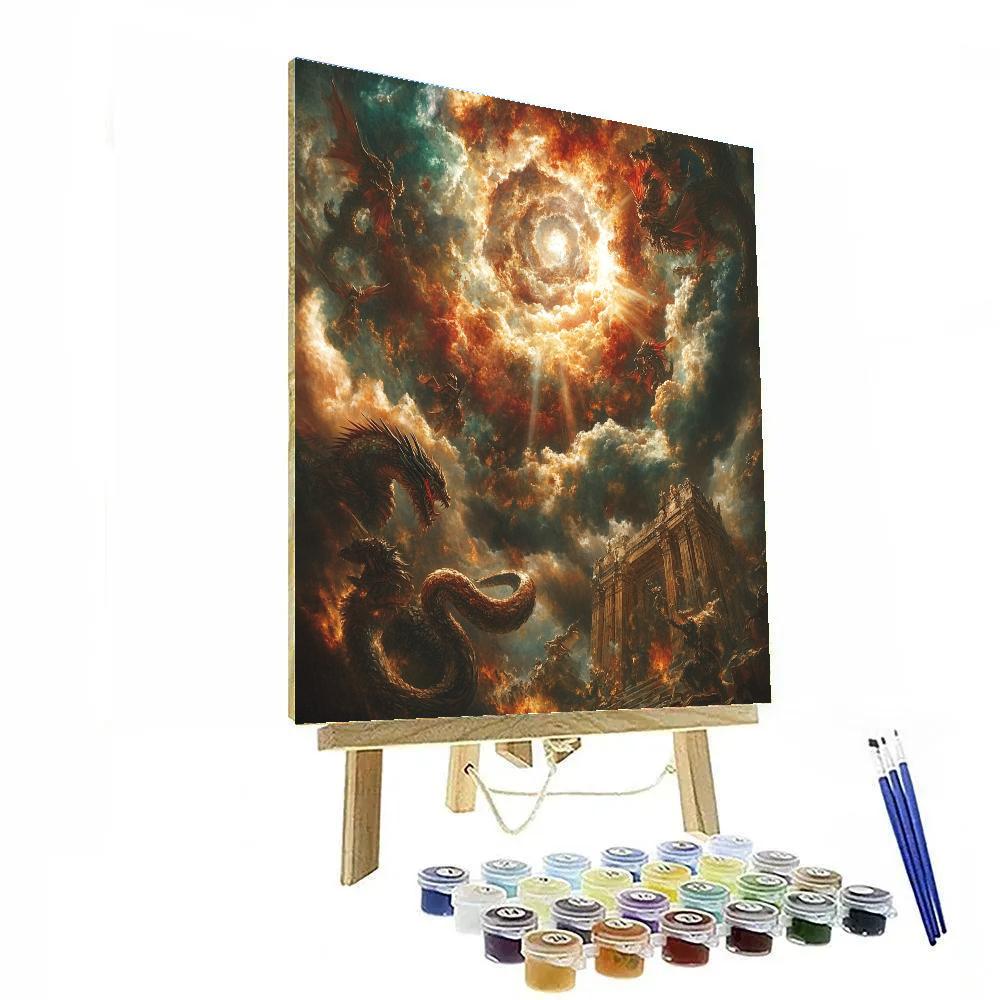 Peter Paul Rubens Inspired Triumph Of Dragons painting number kit