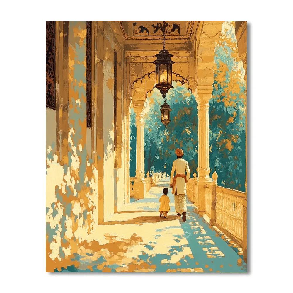 Rajah Protective Stroll Disney paint by numbers