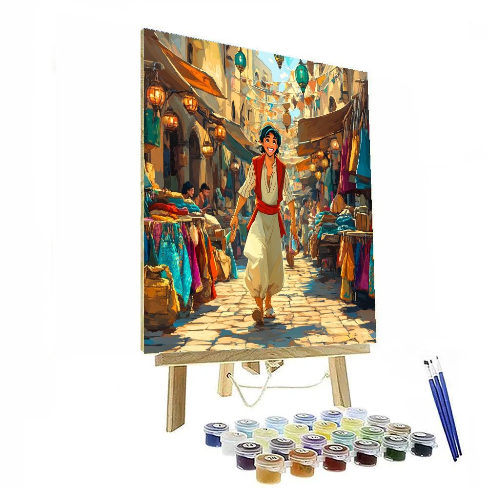 Aladdin Marketplace Adventure Disney painting number kit