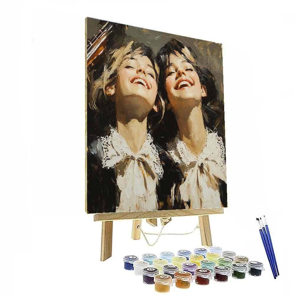 Frans Hals Inspired Laughing Musicians paint by numbers