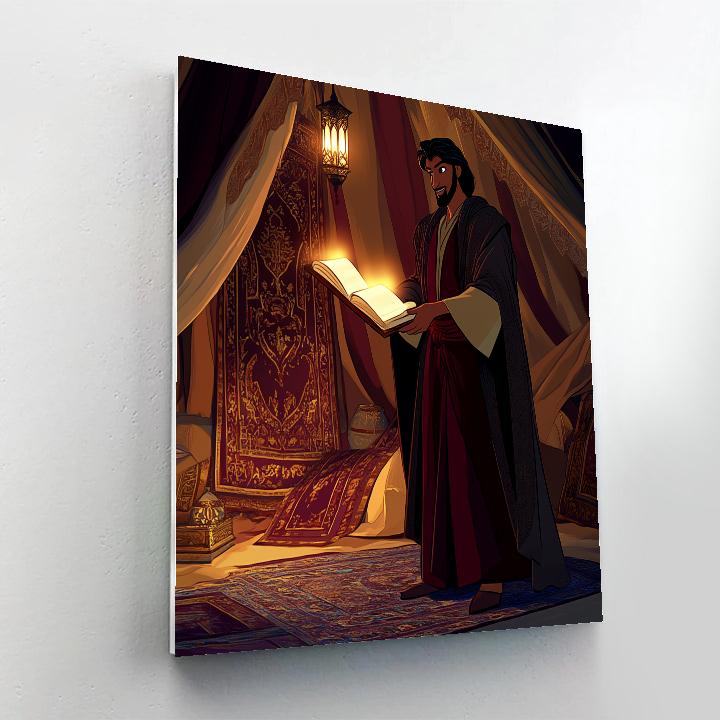 Jafar Treasure Tent Disney paint by numbers