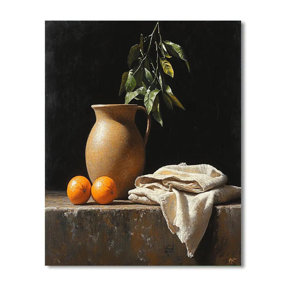 Francisco De Zurbaran Inspired Monks Still Life painting number kit