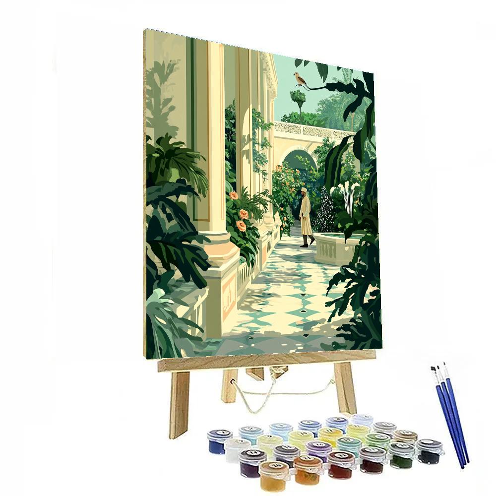 Sultan Palace Garden Stroll Disney Number painting