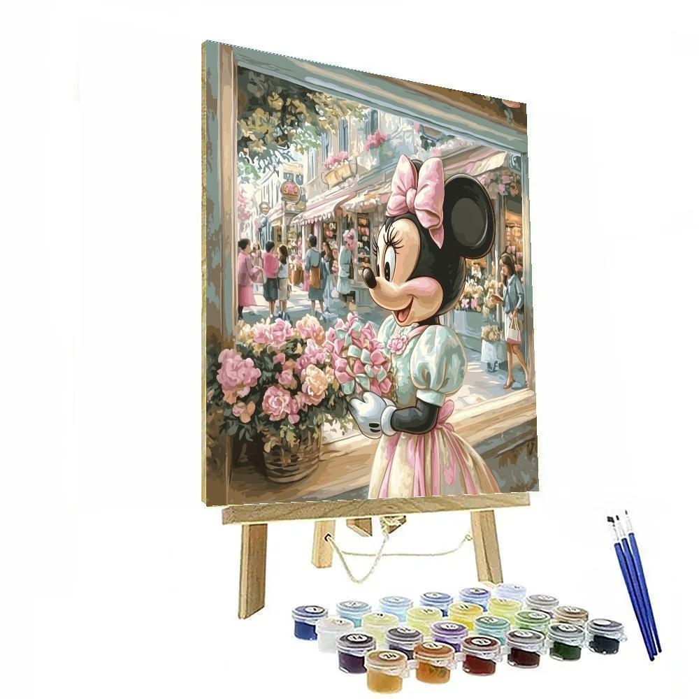 Minnie Mouse Boutique Window Disney Number painting