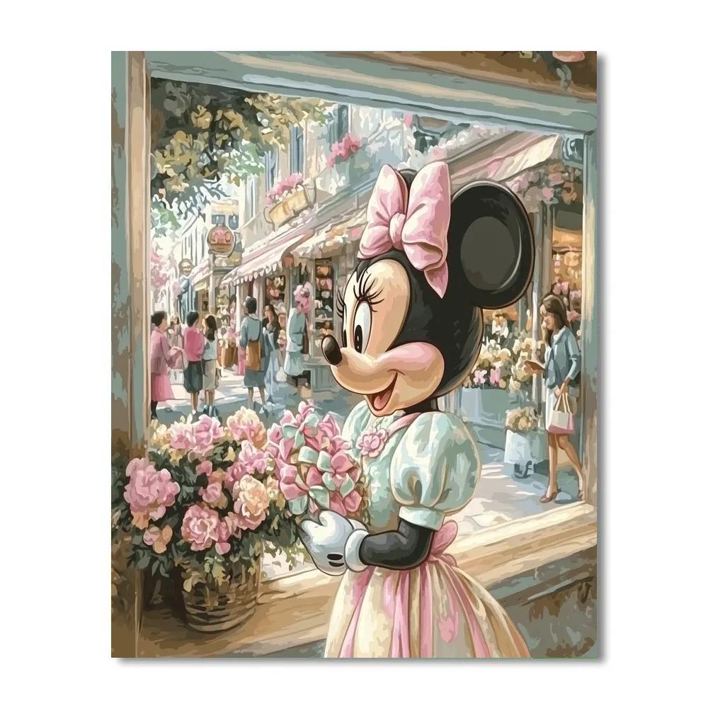 Minnie Mouse Boutique Window Disney Number painting