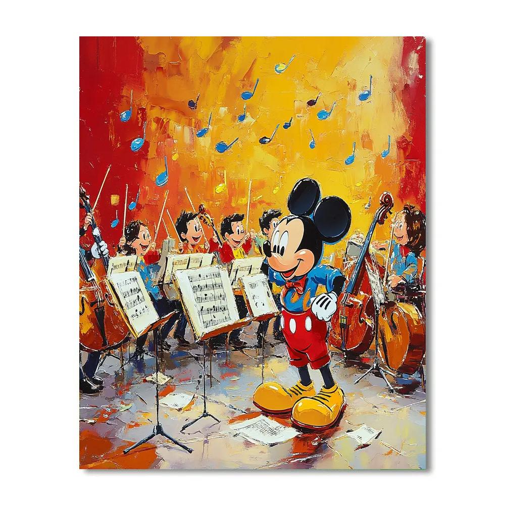 Mickey Mouse Band Rehearsal Disney DIY paint by numbers