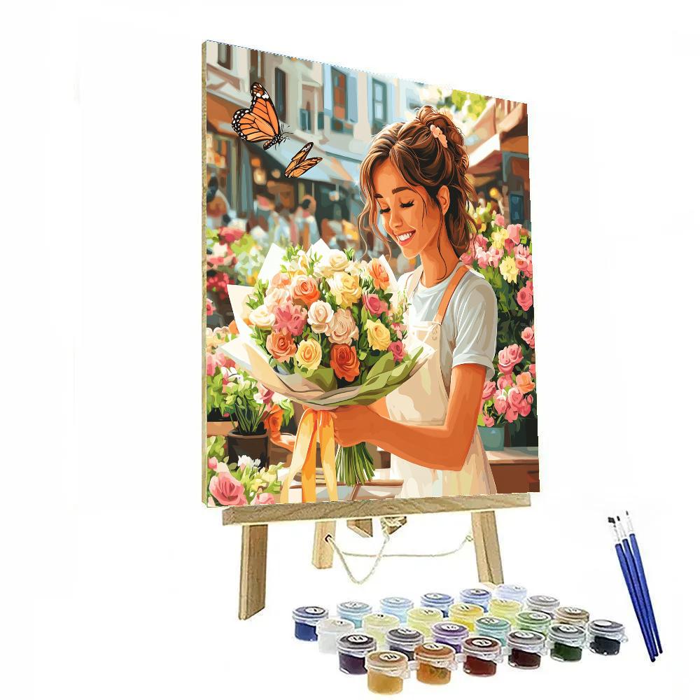 Daisy Flower Stall Delight Disney paint by color
