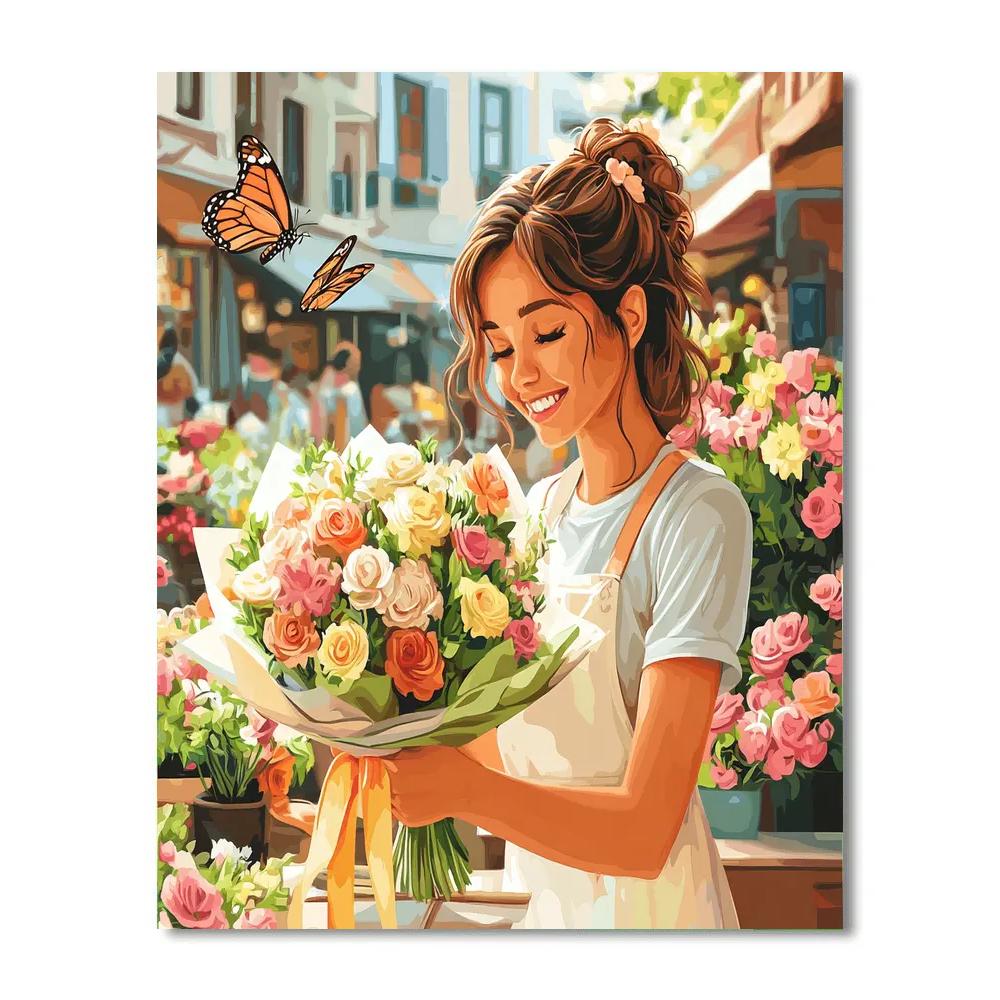 Daisy Flower Stall Delight Disney paint by color