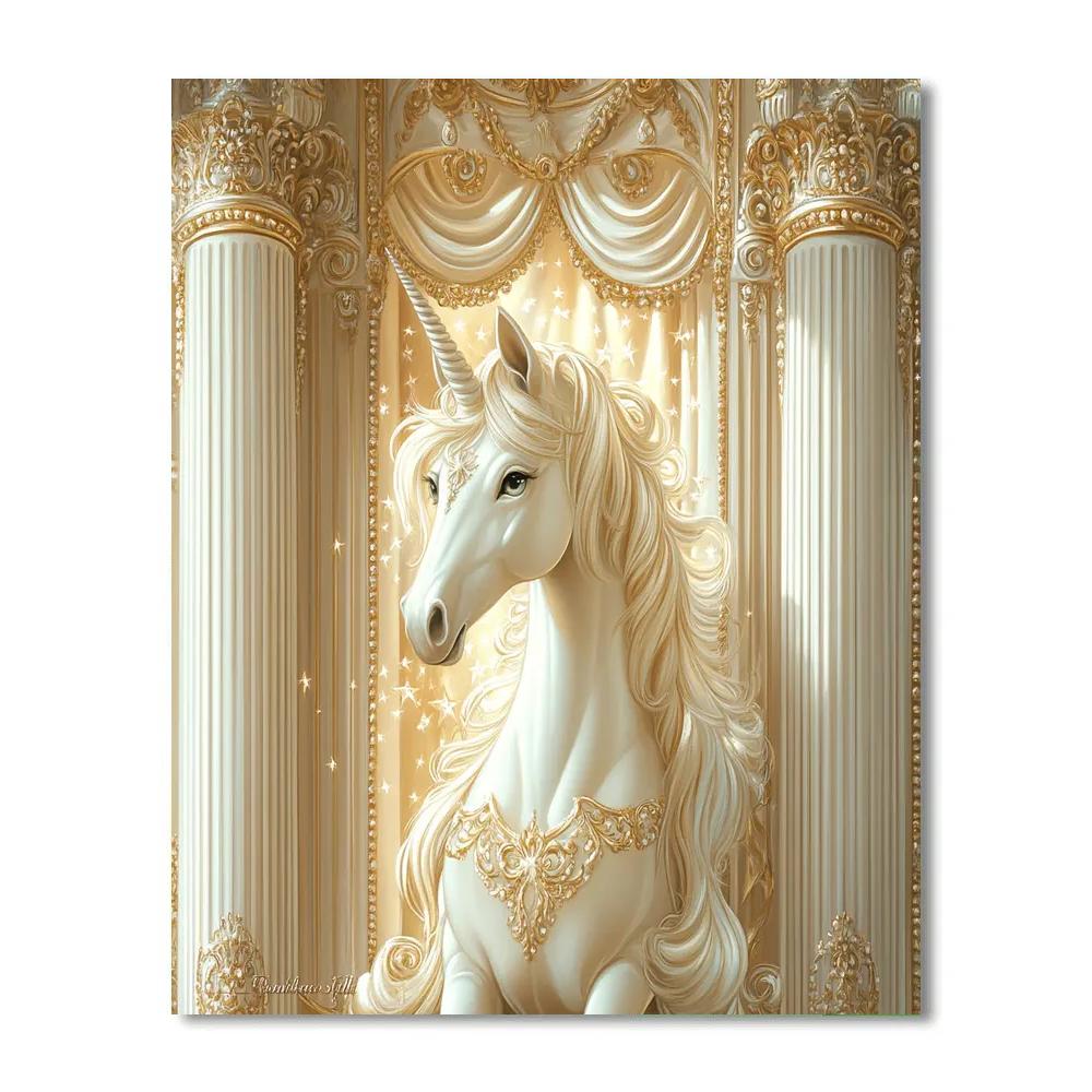 Gustave Moreau Inspired Mythic Unicorn Vision Paint by numbers kits