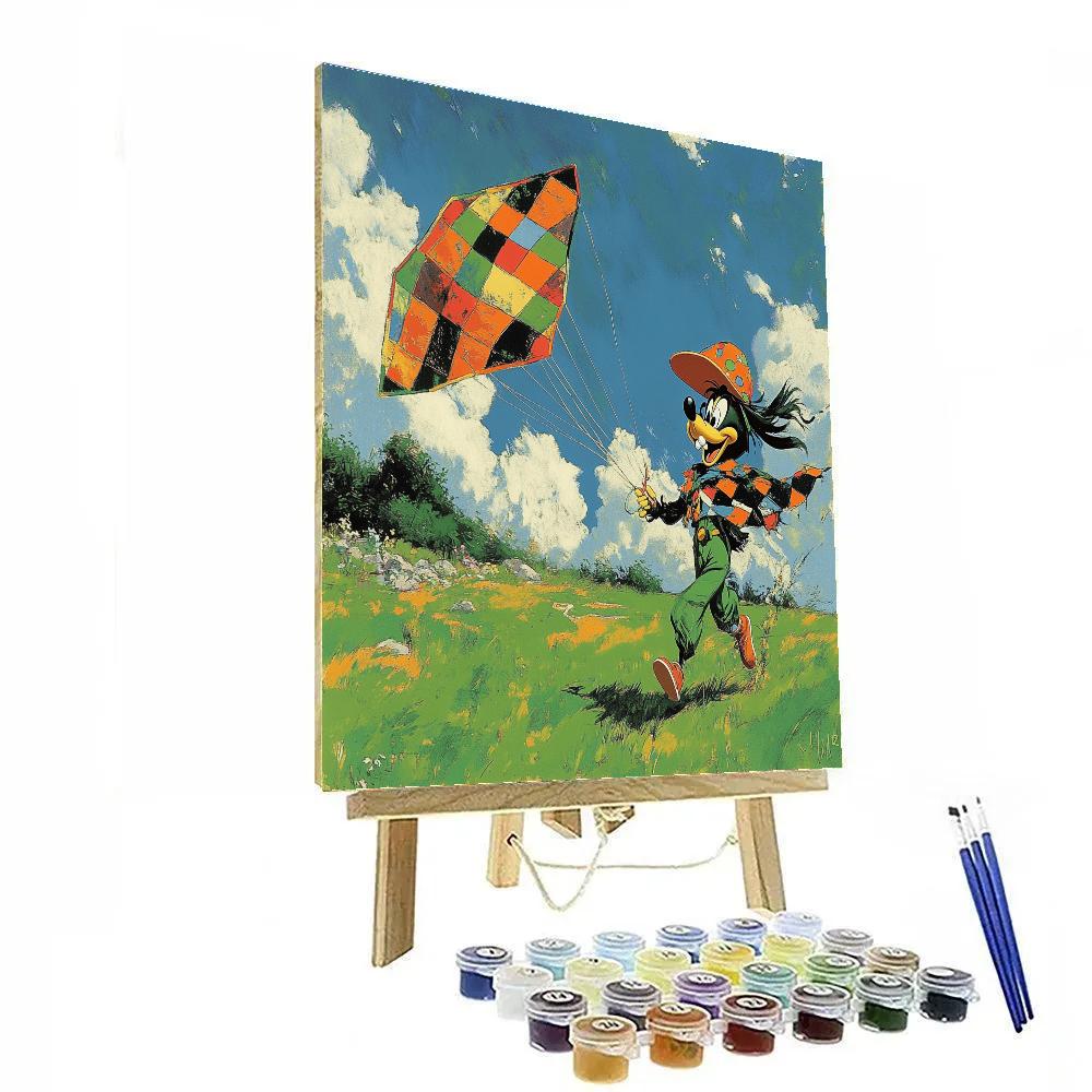 Goofy Kite Flap Disney painting number kit