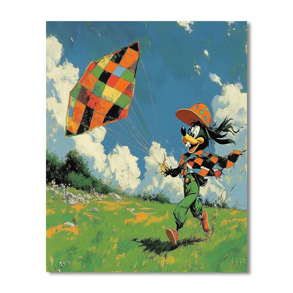 Goofy Kite Flap Disney painting number kit