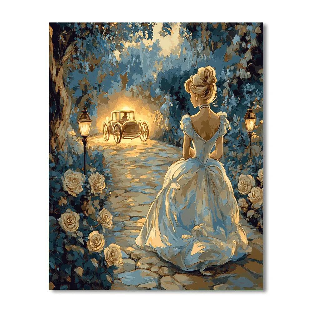 Cinderella Dreamy Steps Disney Painting by numbers kit