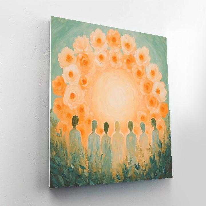 Philipp Otto Runge Inspired Morning Flowers Allegory DIY paint by numbers