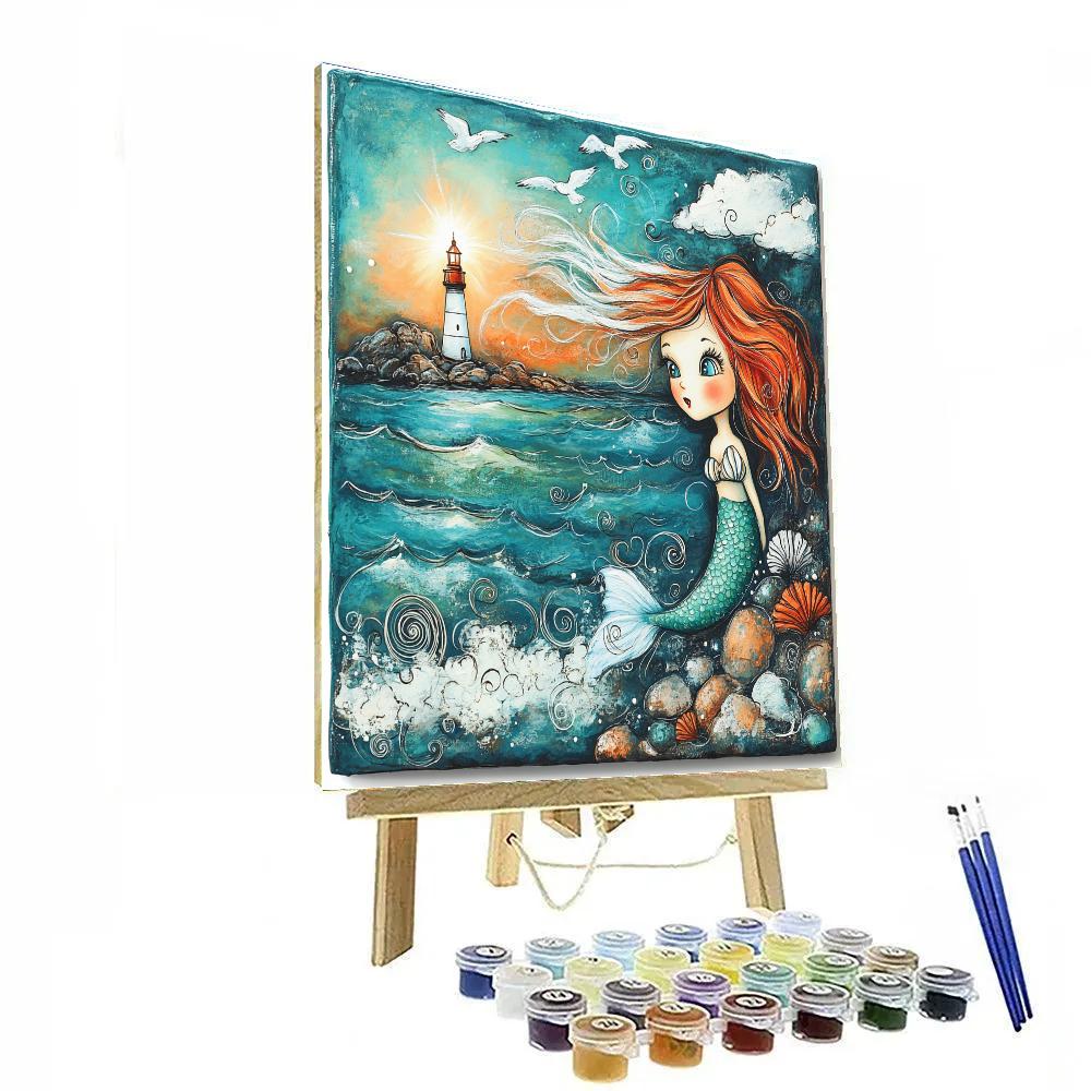 Ariel Surface Gaze Disney paint by color
