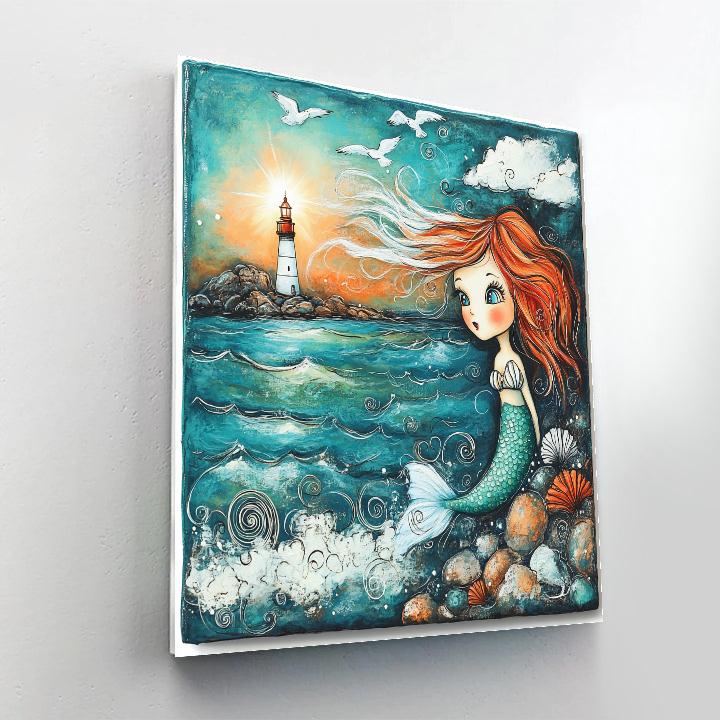 Ariel Surface Gaze Disney paint by color