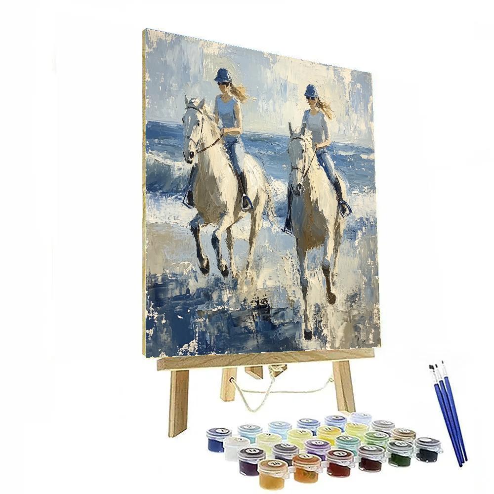 Max Liebermann Inspired Riders On Beach painting number kit