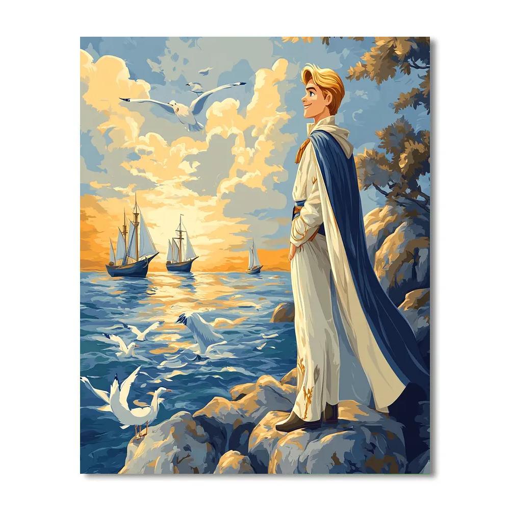 Prince Eric Harbor Watch Disney Paint by numbers kits