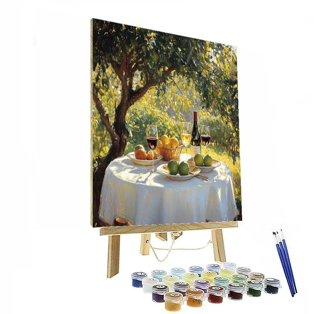 Max Slevogt Inspired Garden Lunch Numbered painting kits