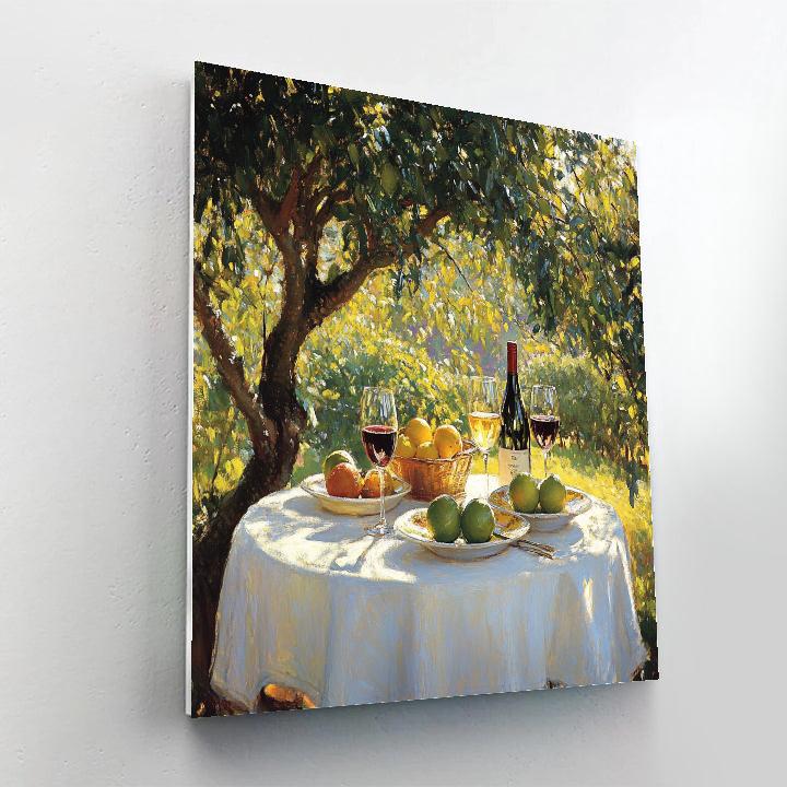 Max Slevogt Inspired Garden Lunch Numbered painting kits