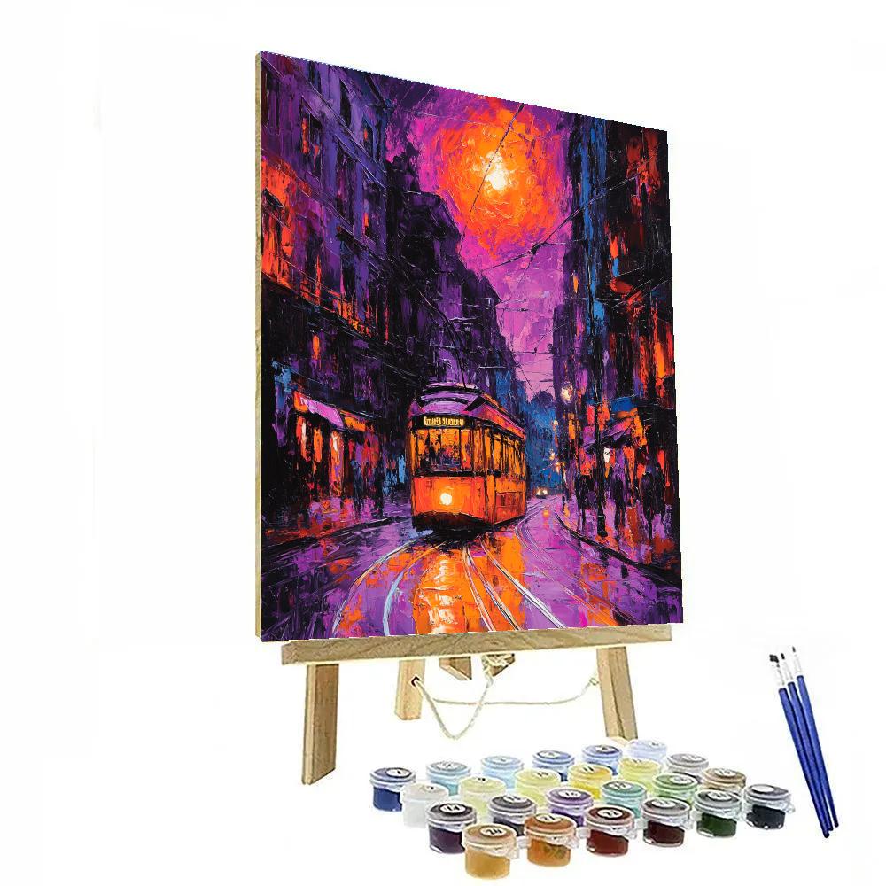 Marianne Von Werefkin Inspired Night Tram Paint by numbers art