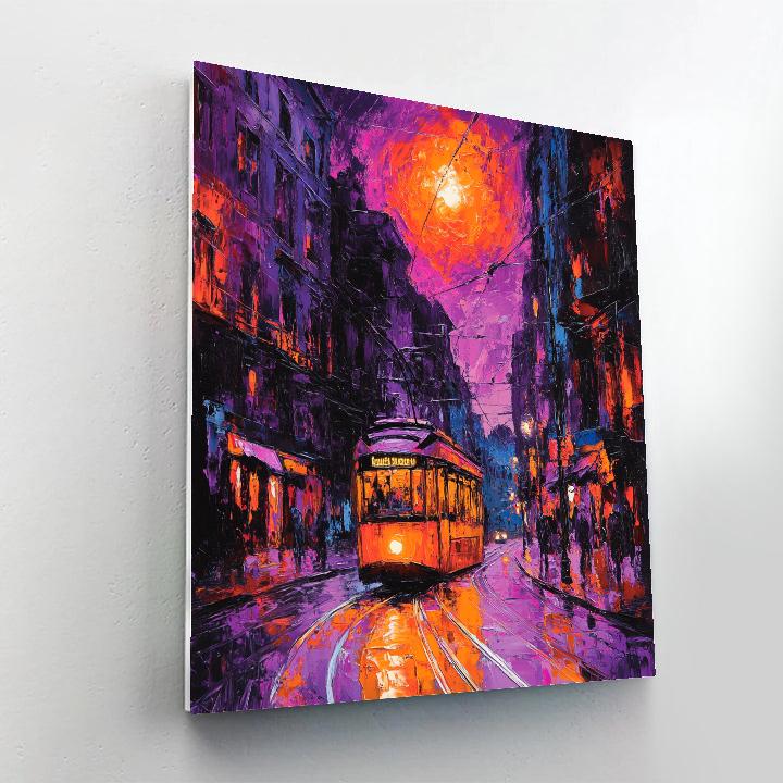 Marianne Von Werefkin Inspired Night Tram Paint by numbers art