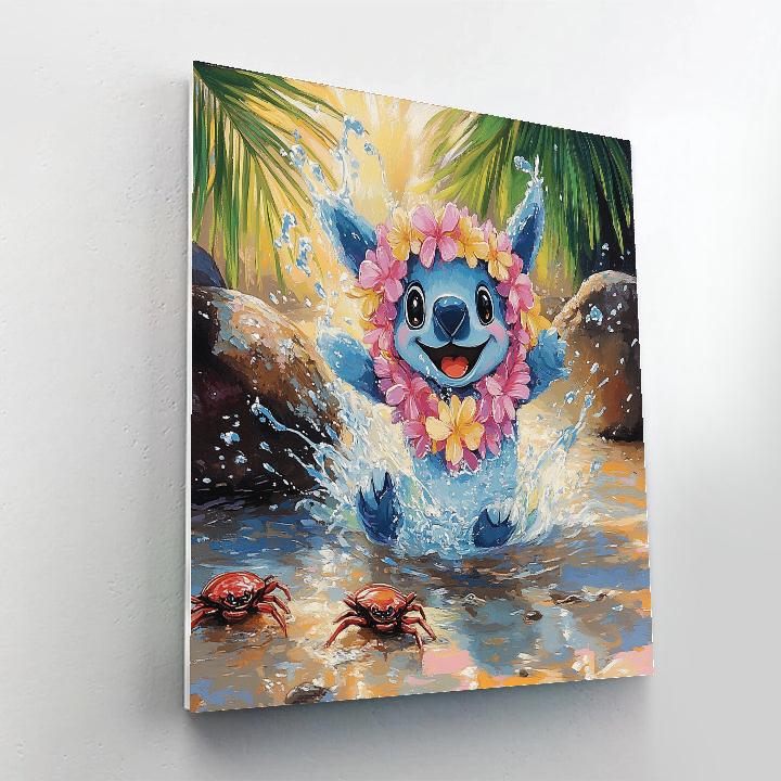 Stitch Island Splash Disney paint by color