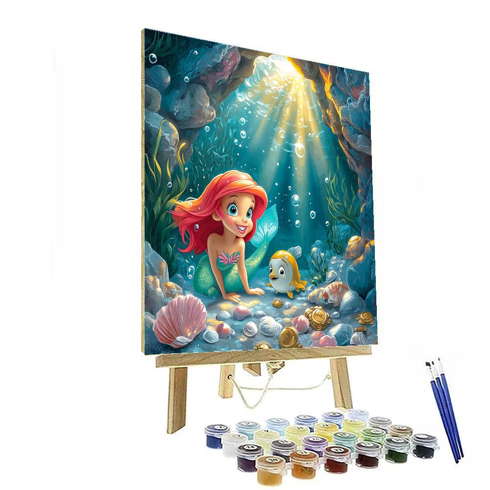 Ariel Shore Grotto Disney Number painting