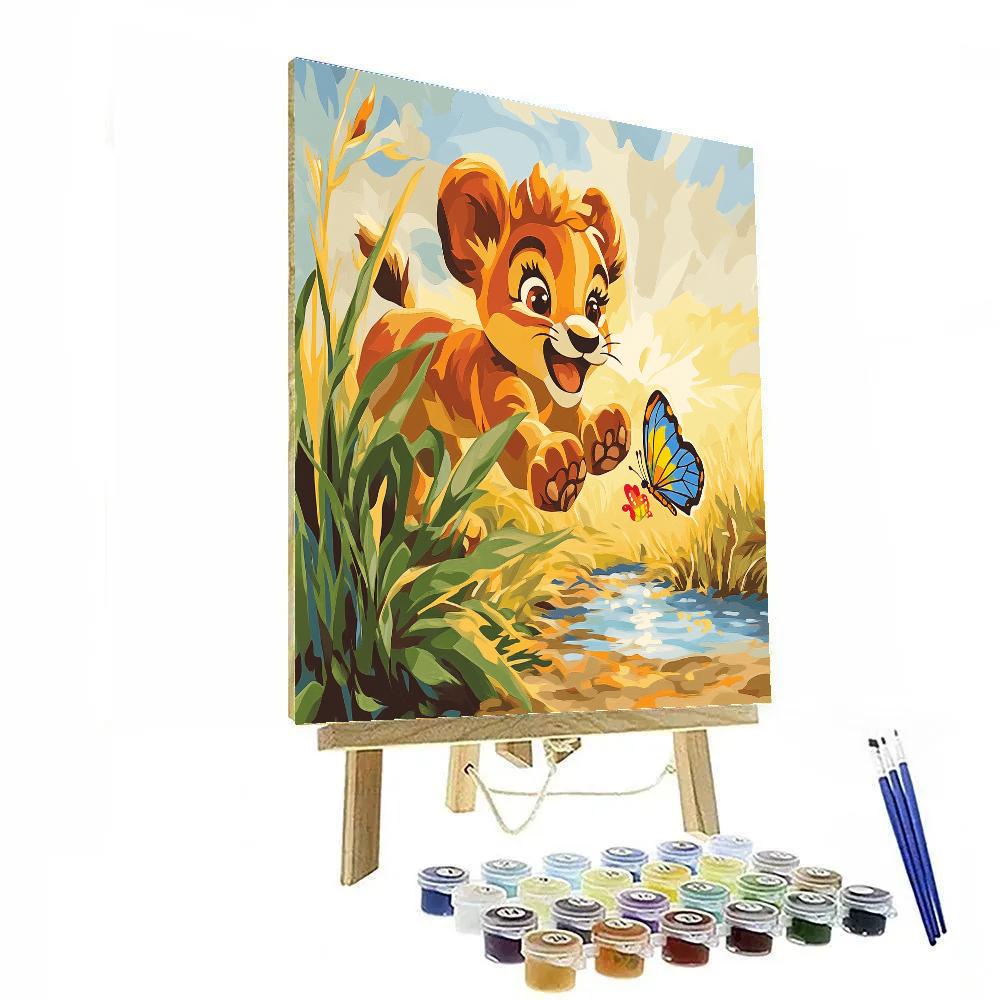 Nala Playful Pounce Disney paint by numbers