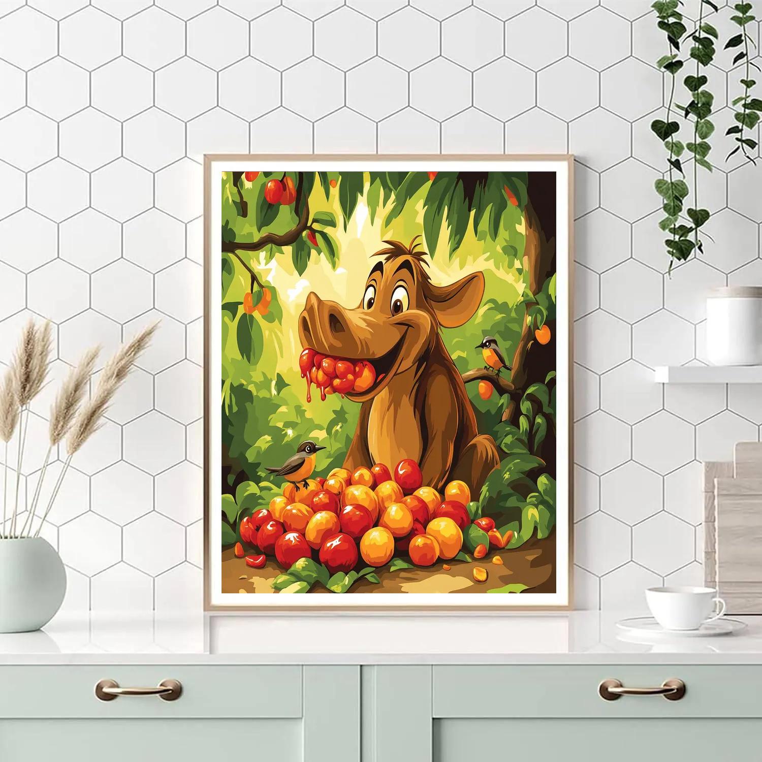 Pumbaa Jungle Feast Disney paint by numbers