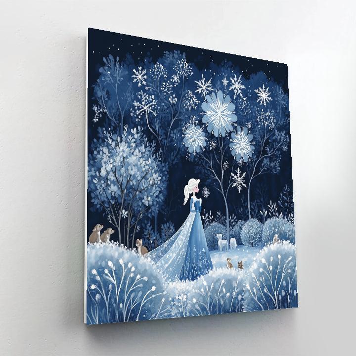 Elsa Winter Garden Disney Paint by numbers kits