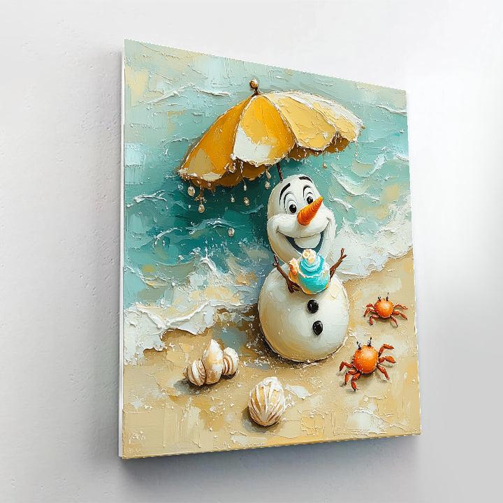Olaf Sunny Picnic Disney DIY paint by numbers