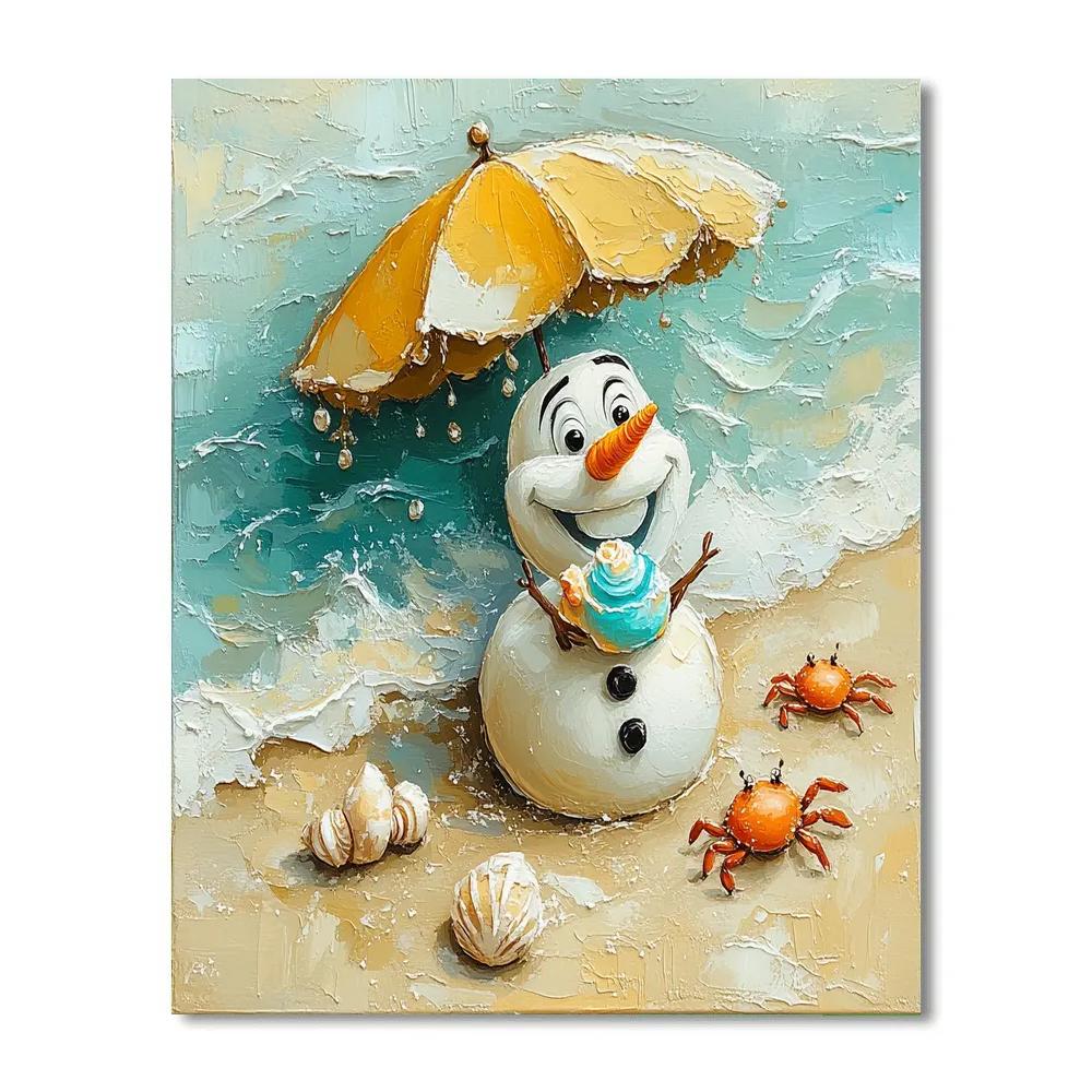 Olaf Sunny Picnic Disney DIY paint by numbers