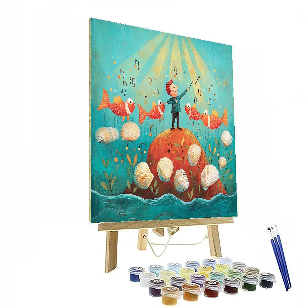 Sebastian Reef Concert Disney DIY paint by numbers