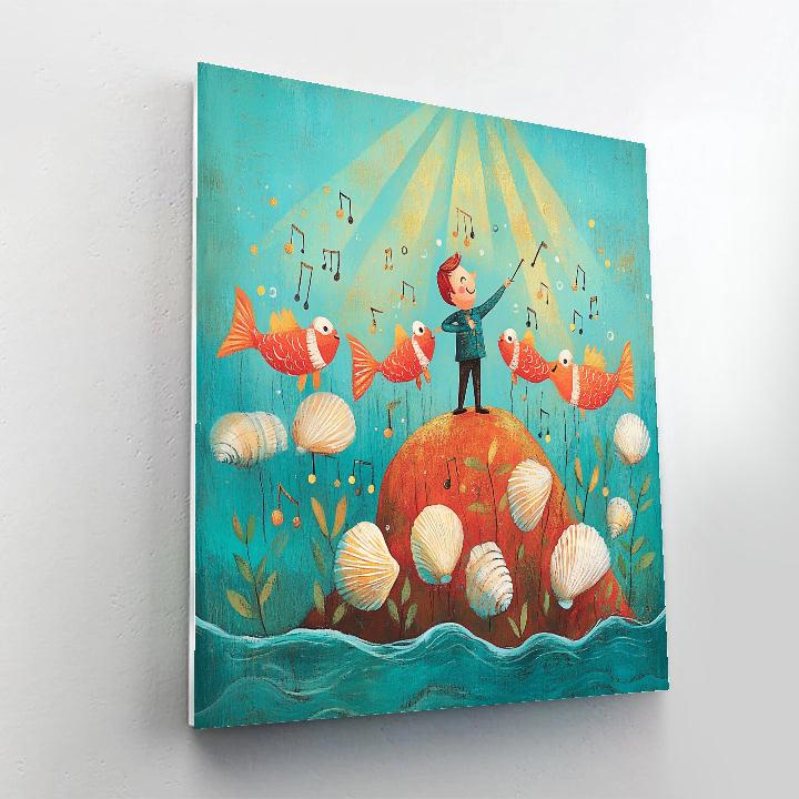 Sebastian Reef Concert Disney DIY paint by numbers