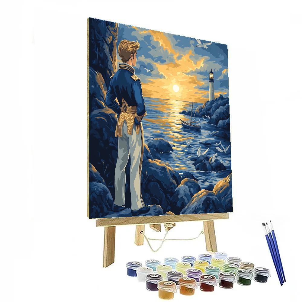 Prince Eric Shore Watch Disney paint by numbers